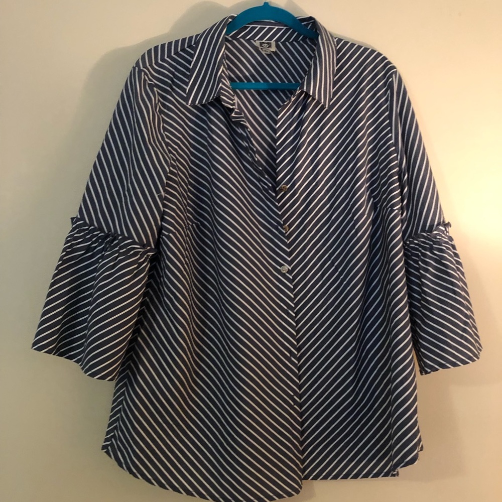 Blouse with Bell Sleeves